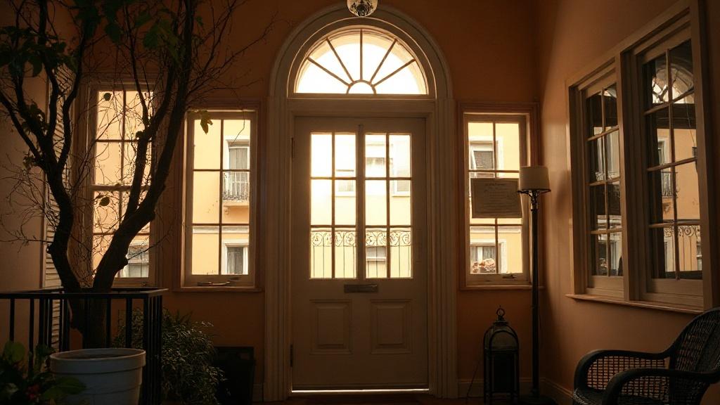 Photo of the front door in a multi-apartment building inside the house.фото